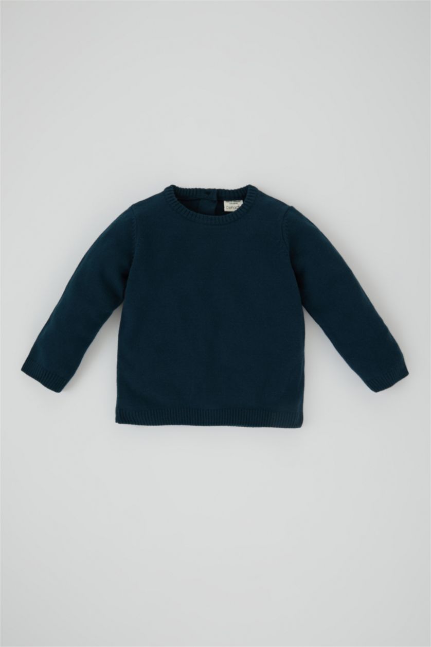 BABY BOY Petrol Baby Boy Regular Fit Crew Neck Pullover