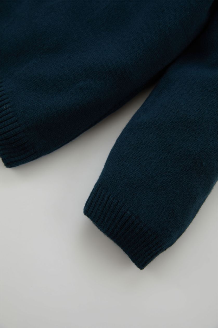 BABY BOY Petrol Baby Boy Regular Fit Crew Neck Pullover