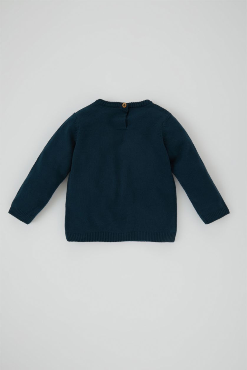 BABY BOY Petrol Baby Boy Regular Fit Crew Neck Pullover