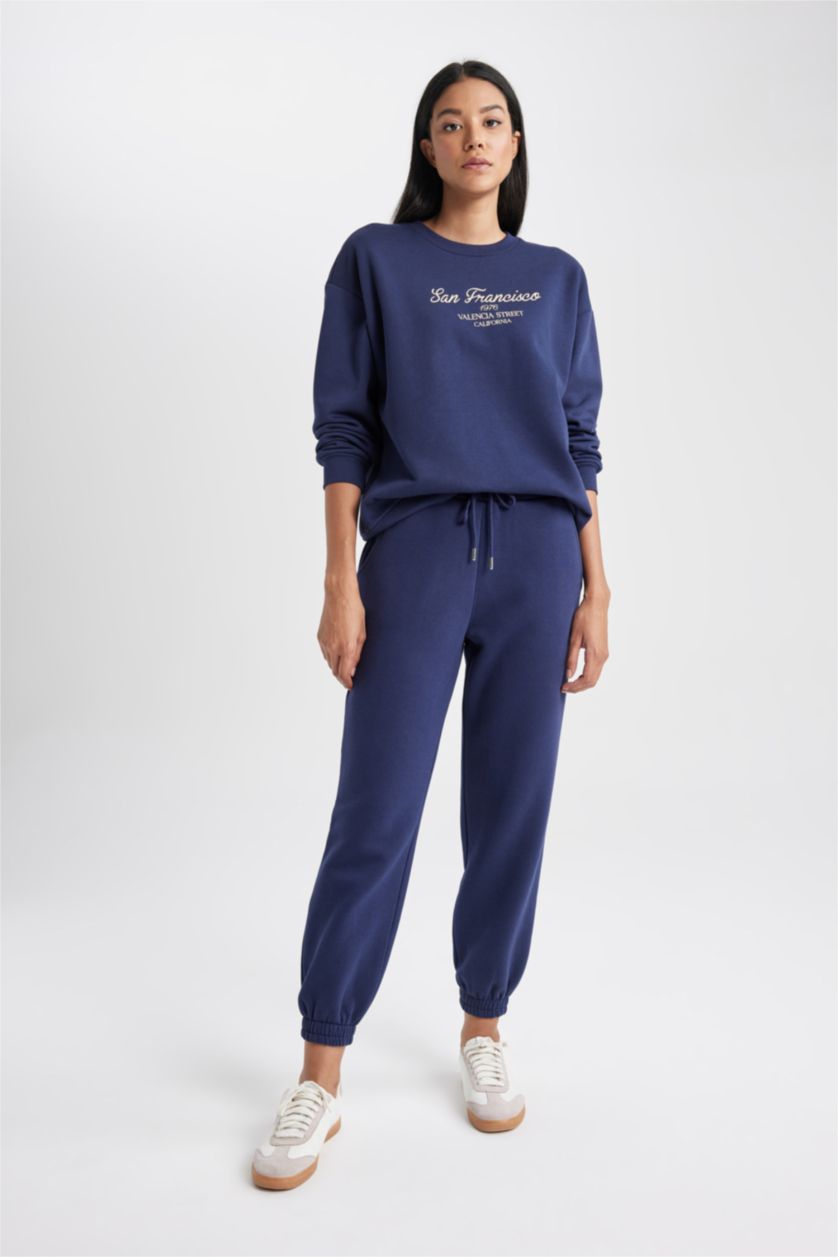 FEMME Marin Sweat- Shirt Coupe Relaxant Col Rond