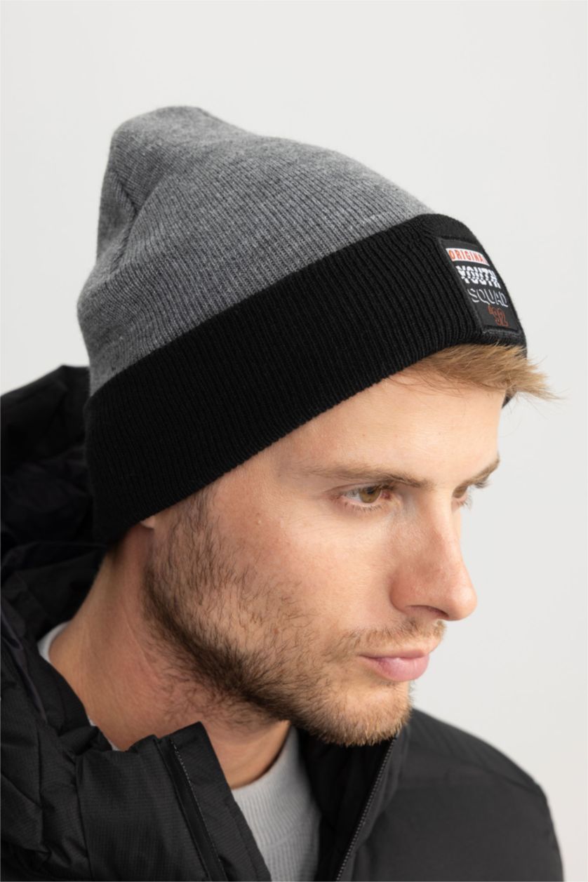 MAN Anthracite قبعة بيريه تريكو