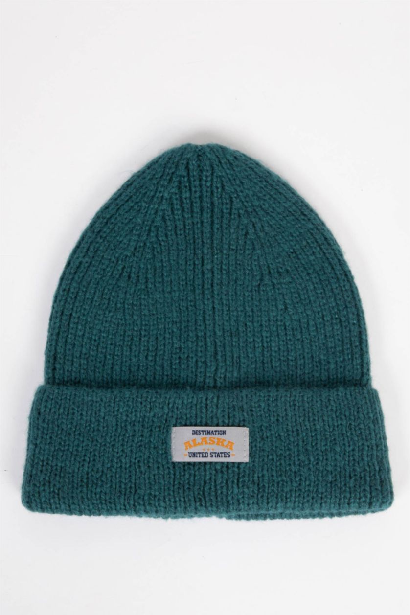 Man Dark Petrol Man Knitwear Beret