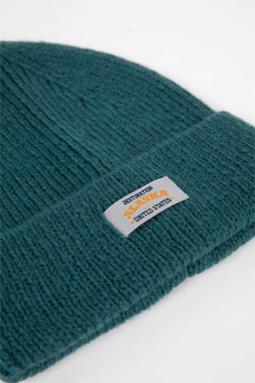 Man Dark Petrol Man Knitwear Beret