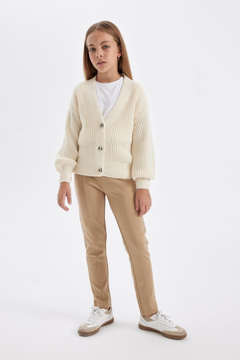 FILLES Beige Leggings longs Pour Fille