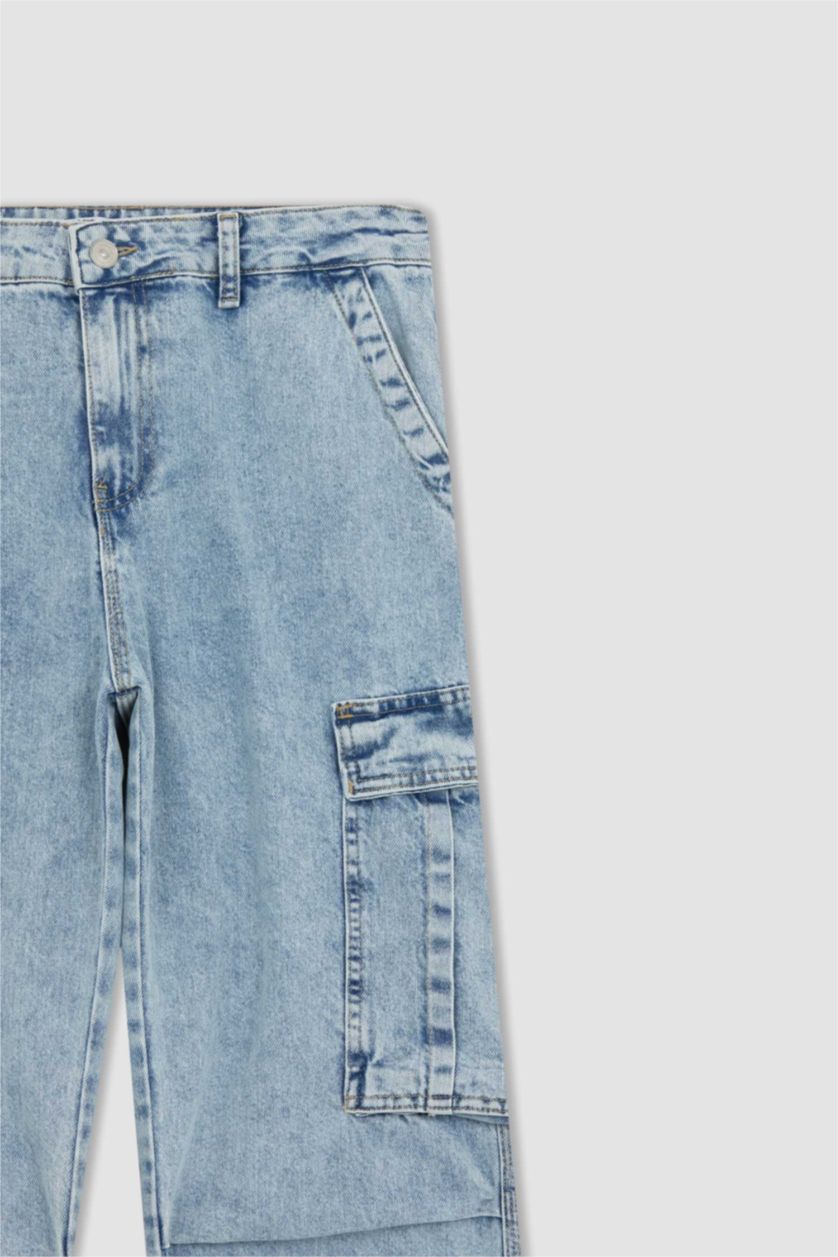 MAN Light Blue Relax Fit Comfortable Fit Normal Waist Normal Leg Jeans