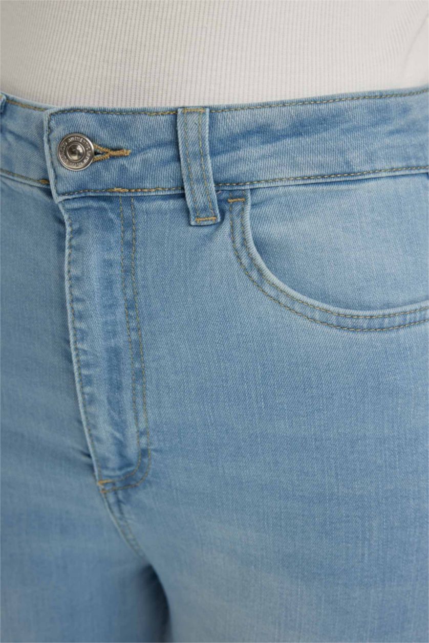 FEMME Indigo Clair High Waist Flare Trousers