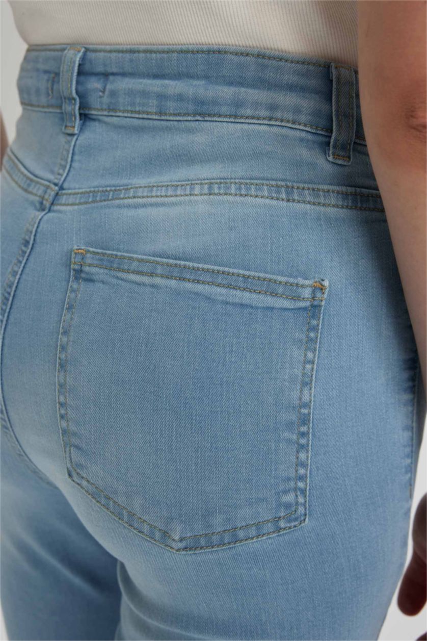 FEMME Indigo Clair High Waist Flare Trousers