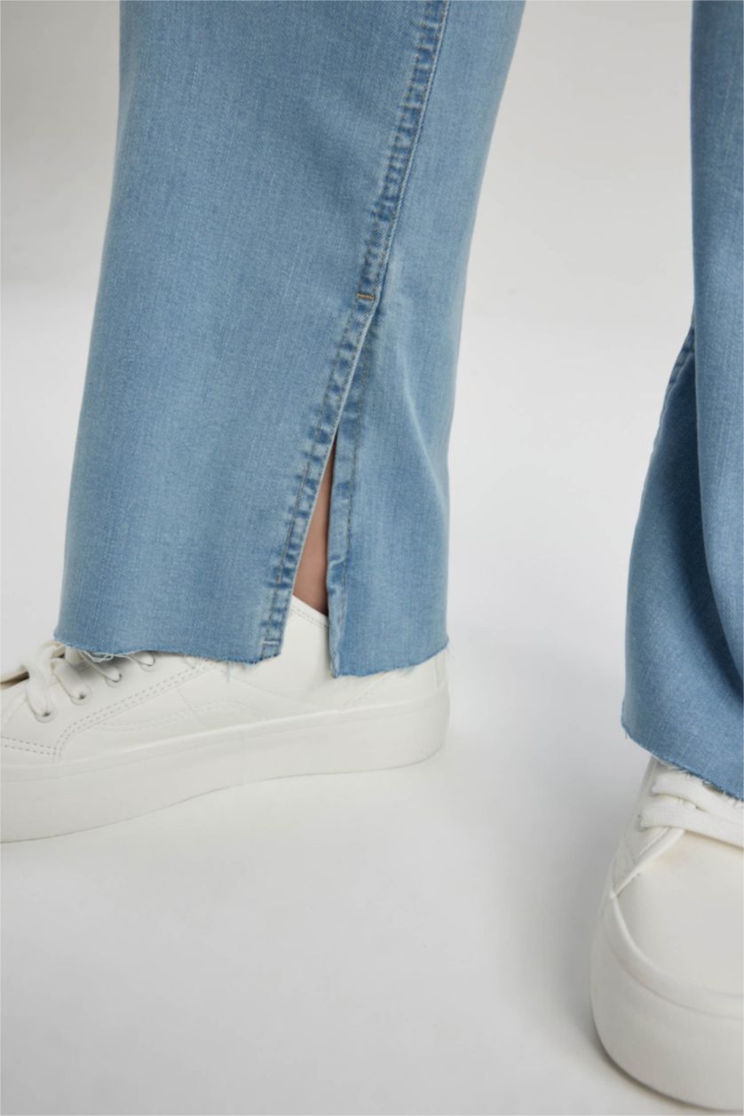 FEMME Indigo Clair High Waist Flare Trousers