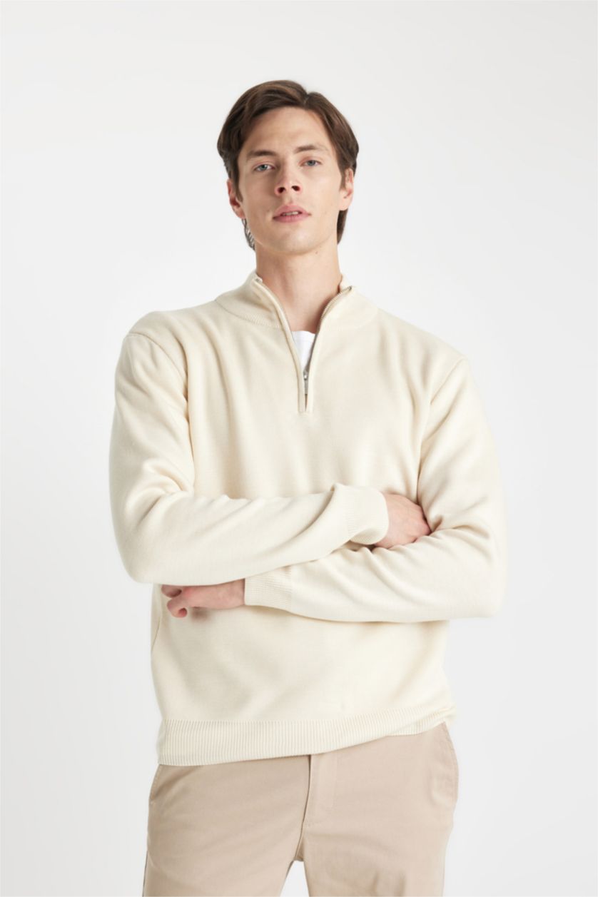 MAN Sand Standard Fit Knitwear Pullover