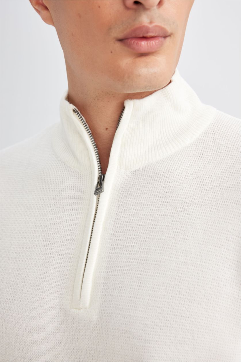 رجال بيج فاتح Standard Fit Knitwear Pullover