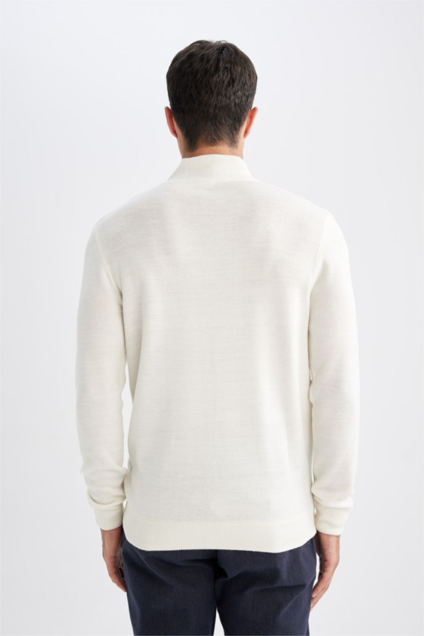 رجال بيج فاتح Standard Fit Knitwear Pullover