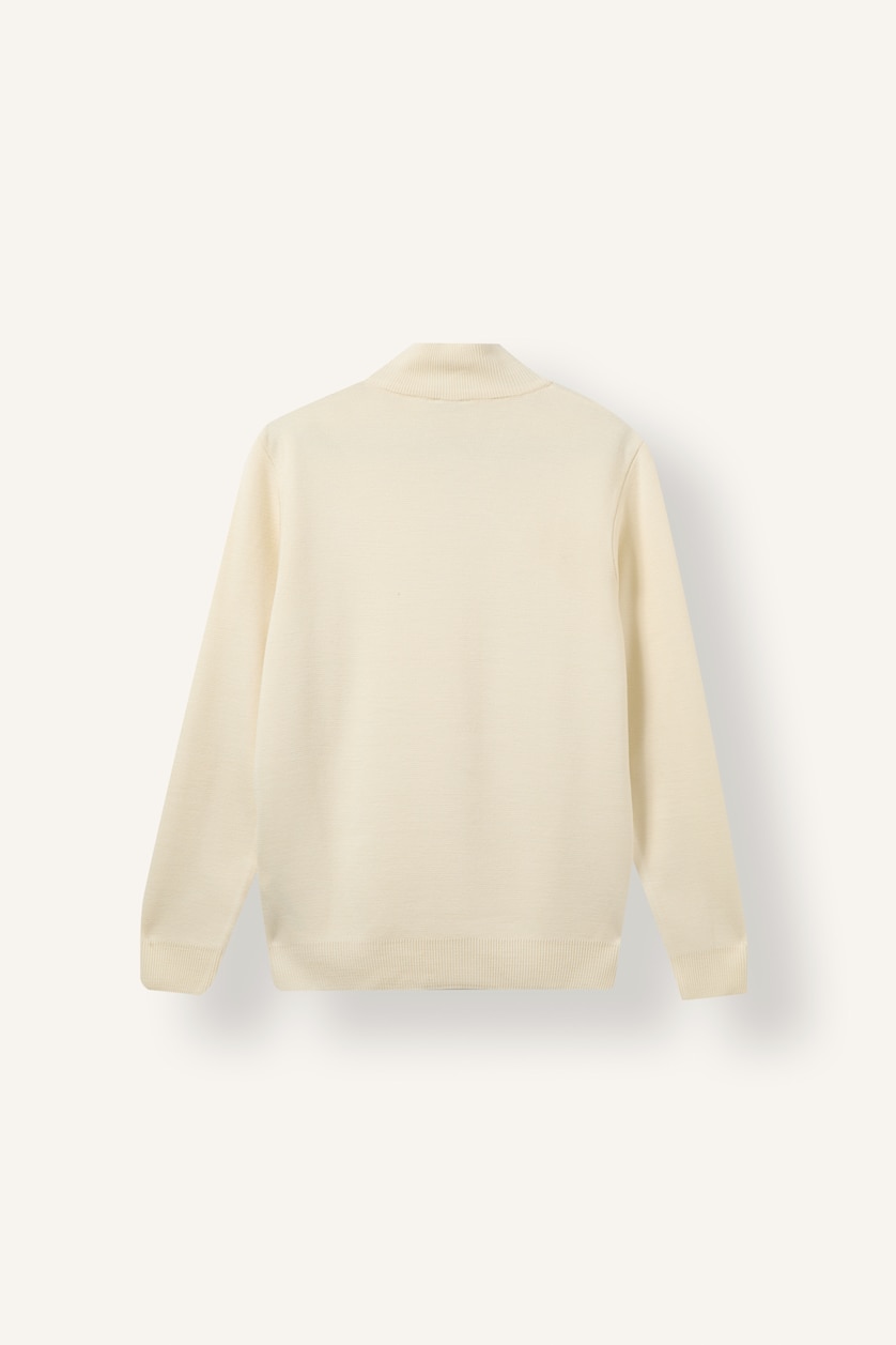MAN Ecru Standard Fit Knitwear Pullover