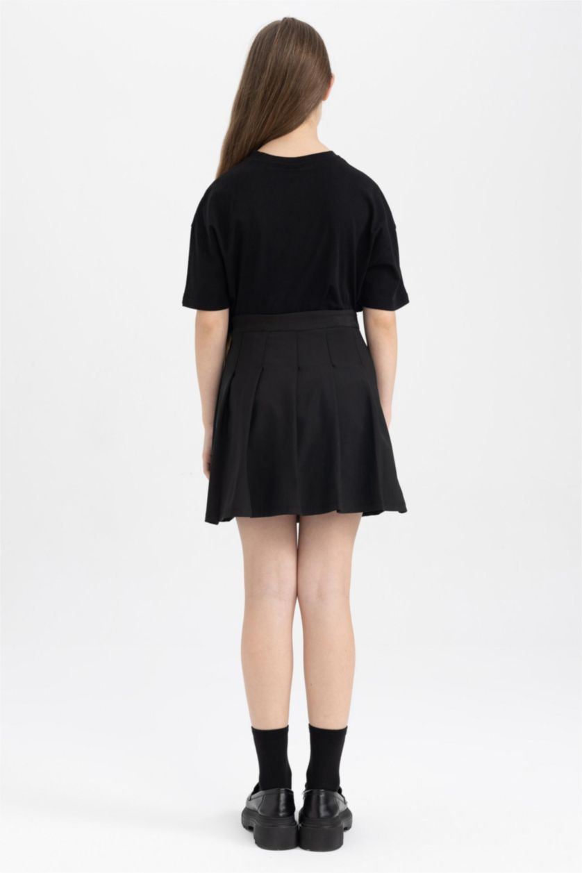 FILLES Noir Jupe Plissée Fille