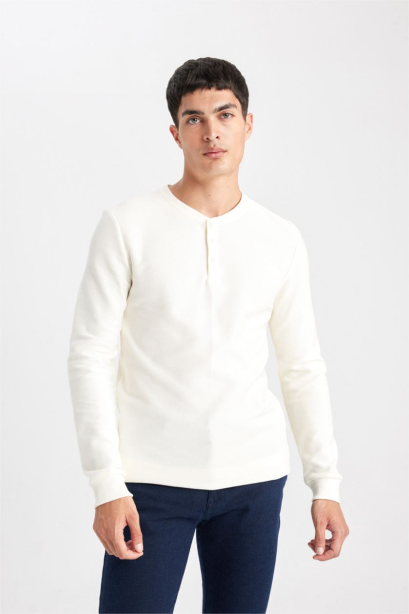 رجالي بيج فاتح تيشيرت سليم فيت