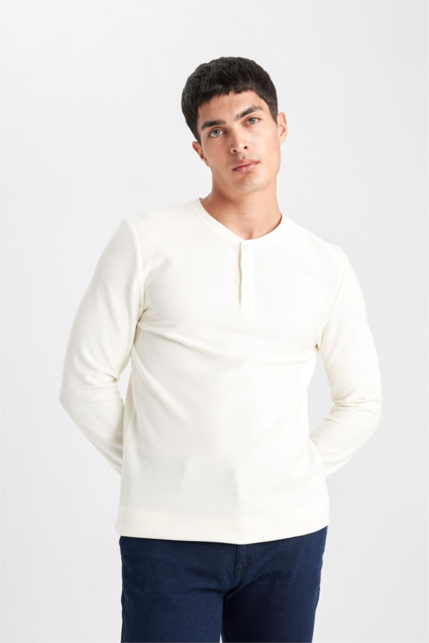 رجالي بيج فاتح تيشيرت سليم فيت