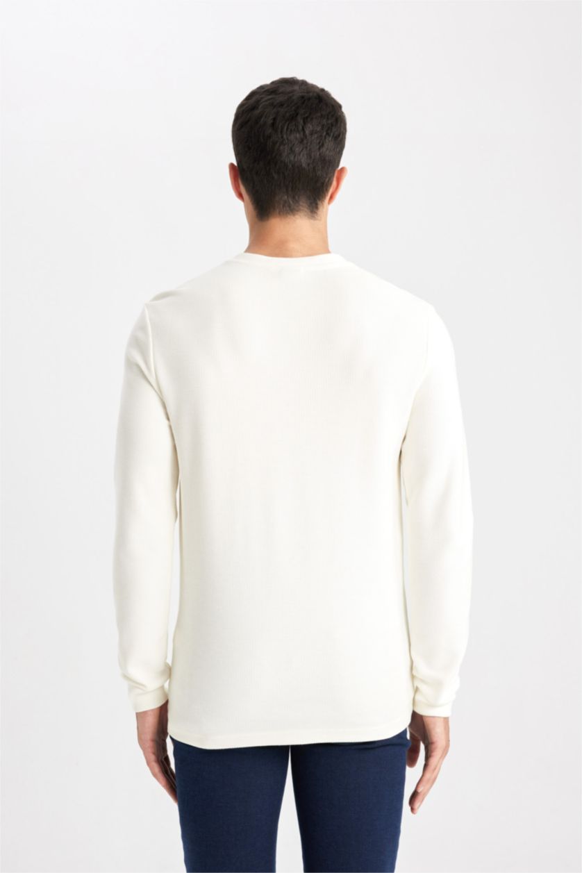 رجالي بيج فاتح تيشيرت سليم فيت