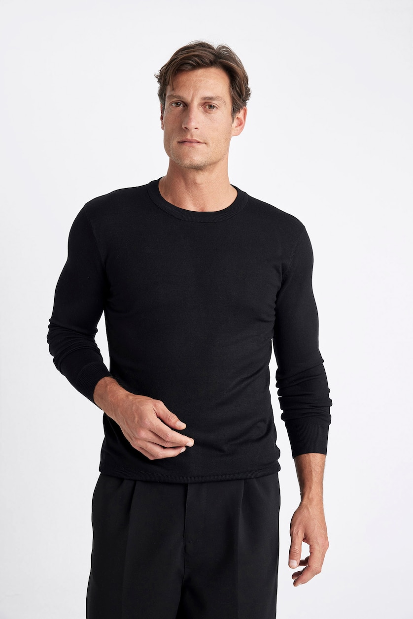 HOMME Noir Pull Tricot