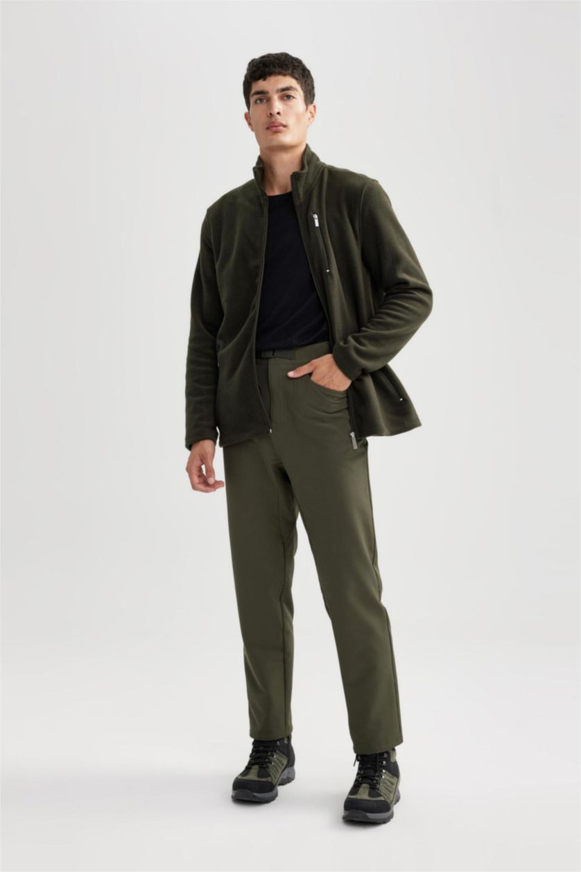 Ерлер Қараңғы Хаки қалыпты пішім Шалбар