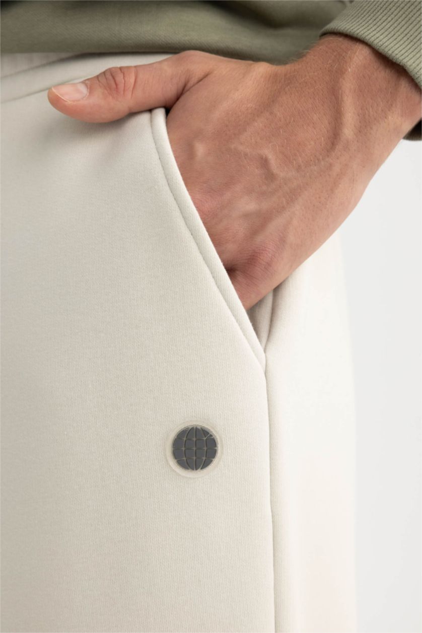 رجال اللون الحجري بنطلون سويت بانتس اوفر سايز