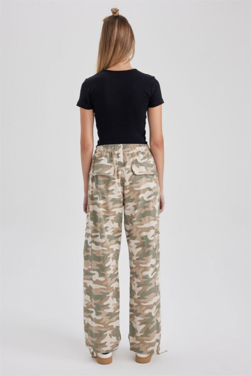 Kadın Haki Paraşüt Pantolon