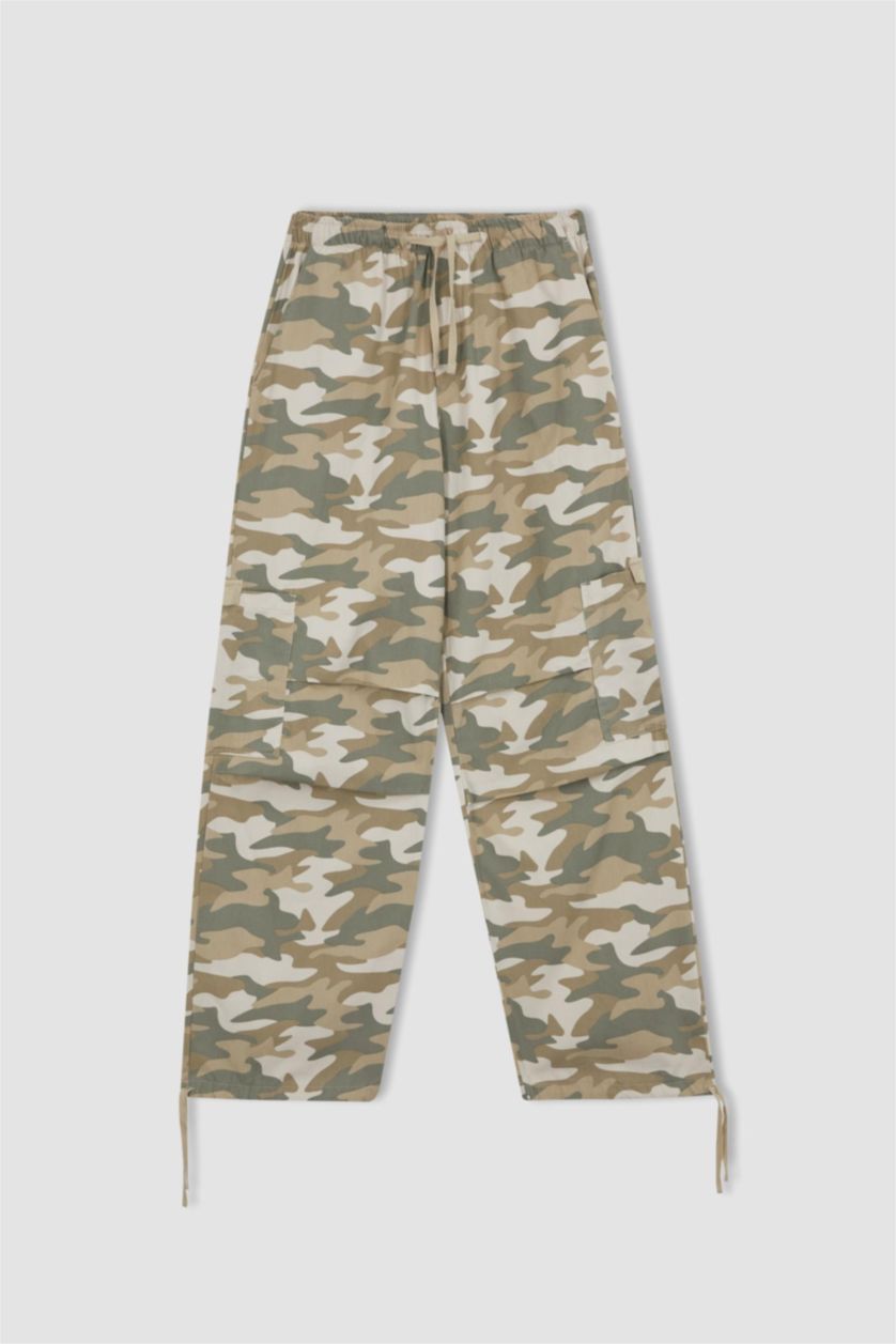 Kadın Haki Paraşüt Pantolon