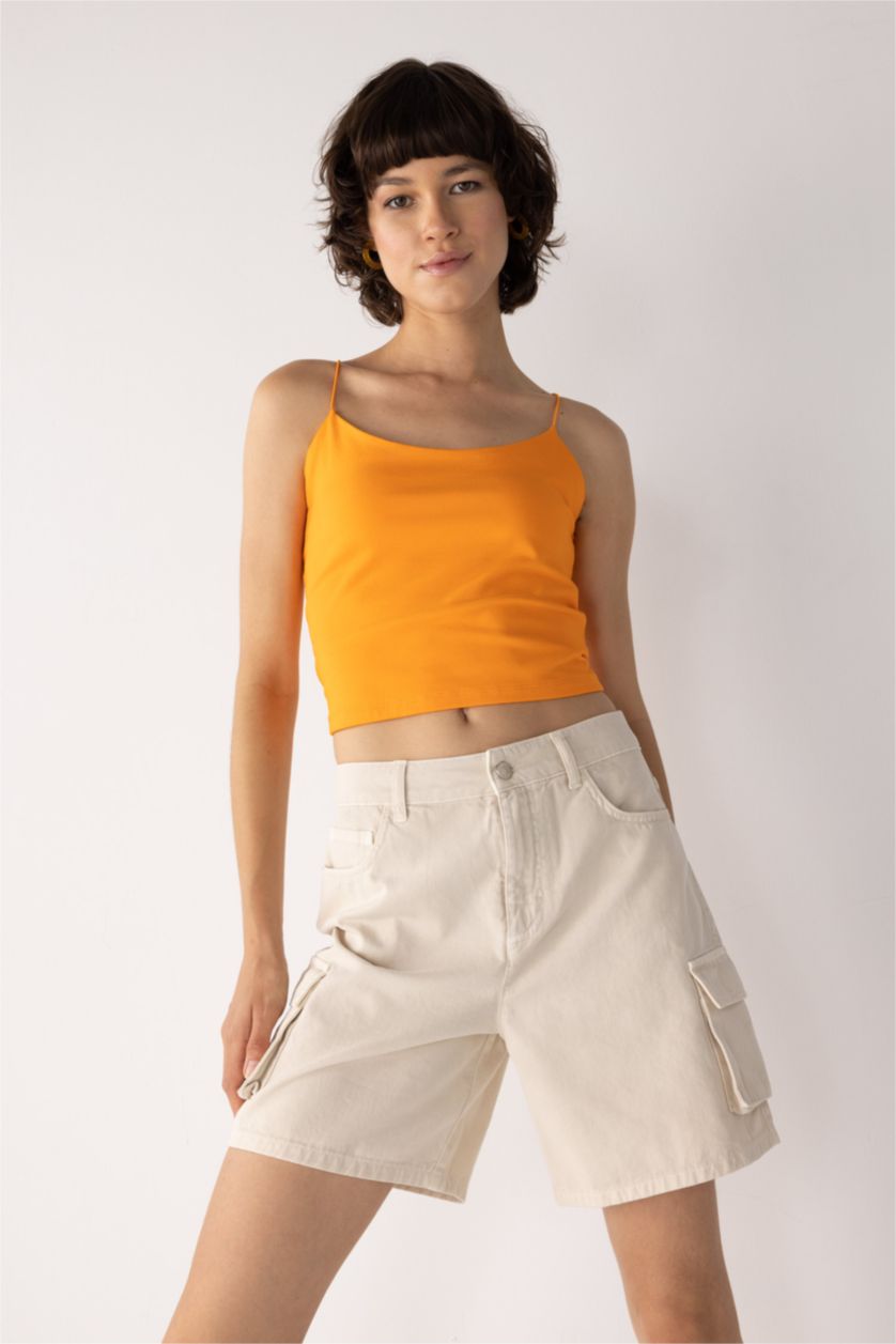 WOMAN Stone Gabardine Shorts