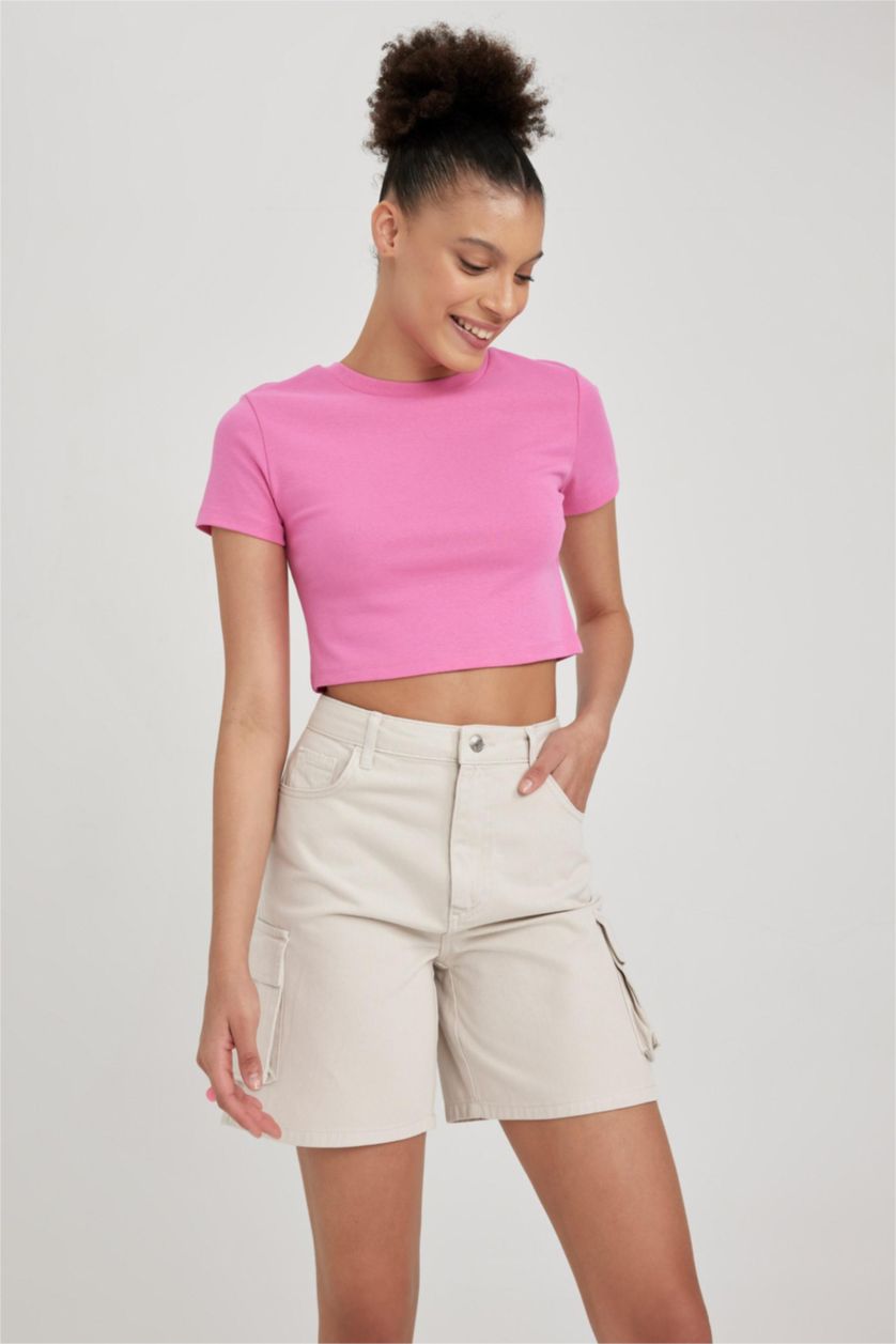 WOMAN Stone Gabardine Shorts