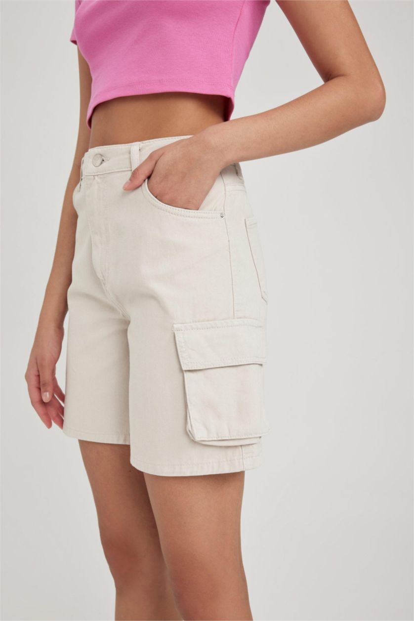 WOMAN Stone Gabardine Shorts