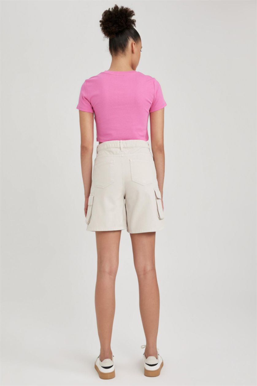 WOMAN Stone Gabardine Shorts