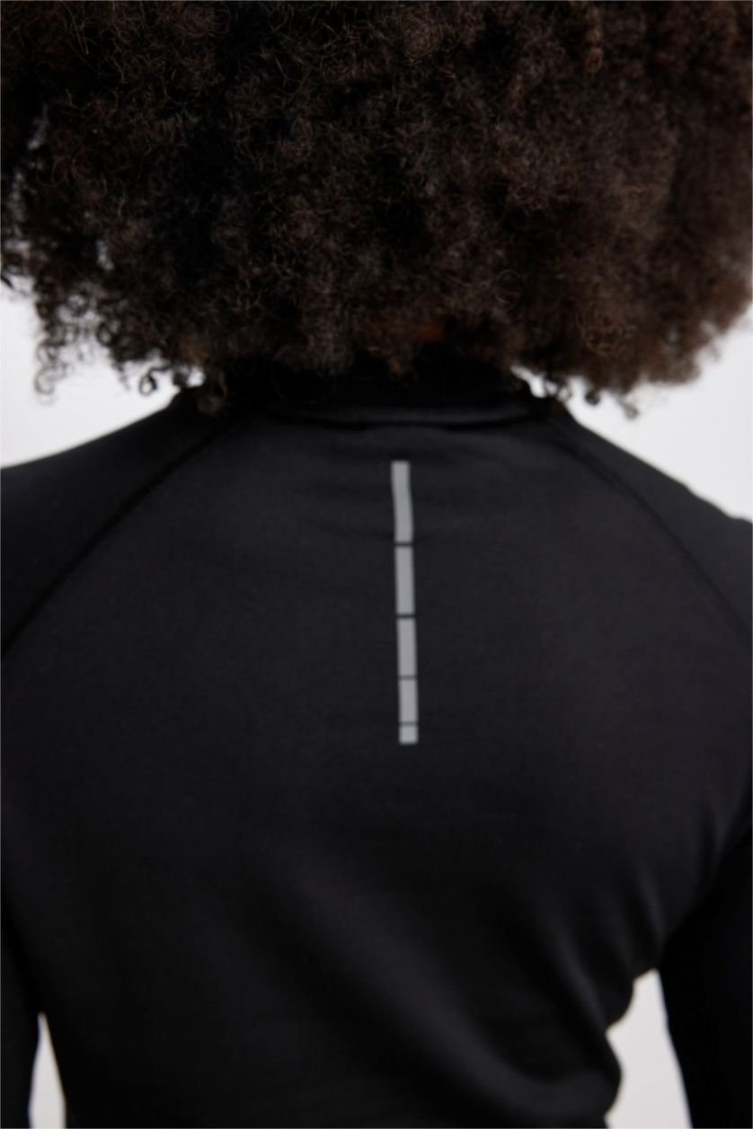 Женщины Черный Standard Fit Long Sleeve T-Shirt