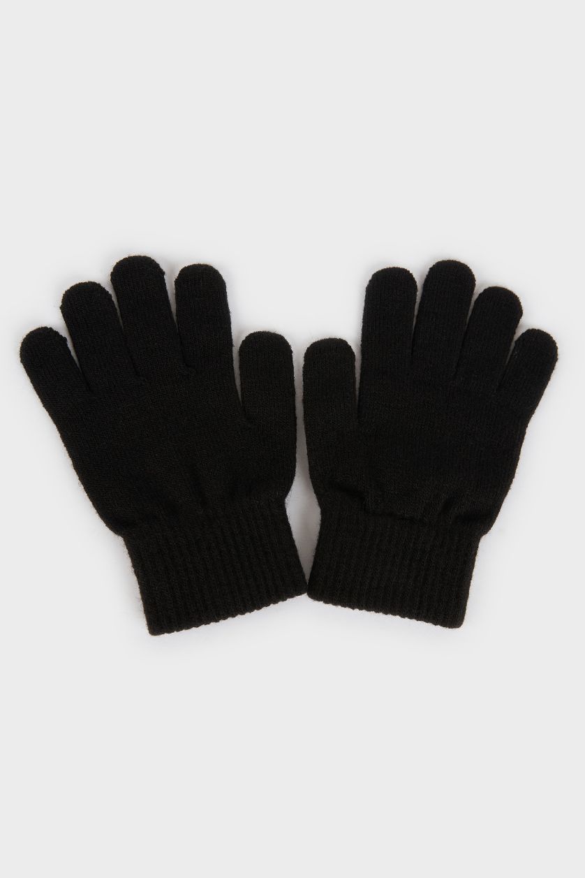 Boys & Teens Black Boy Printed Avengers Gloves