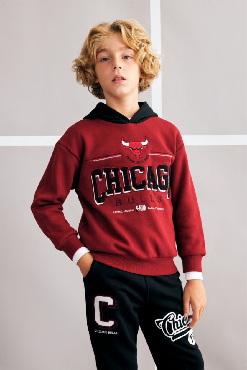 أولادي خمري سويت شيرت اولادي اوفر سايز من شيكاغو بولز