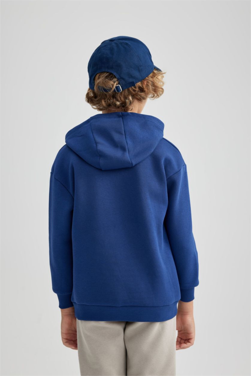 BOYS & TEENS Indigo Boy NBA New York Knicks Oversize Fit Hooded Thick Sweatshirt