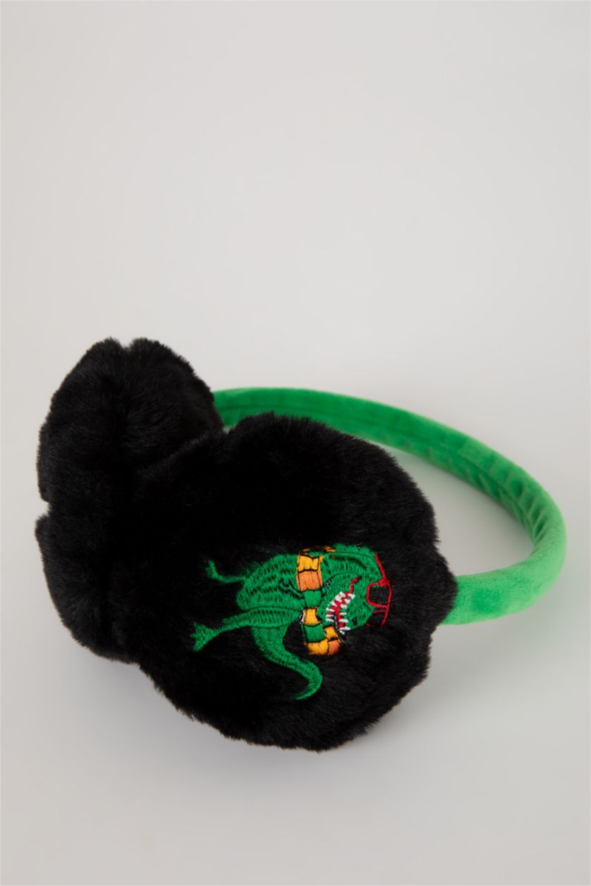 BOYS & TEENS Green Boy Plush earmuff