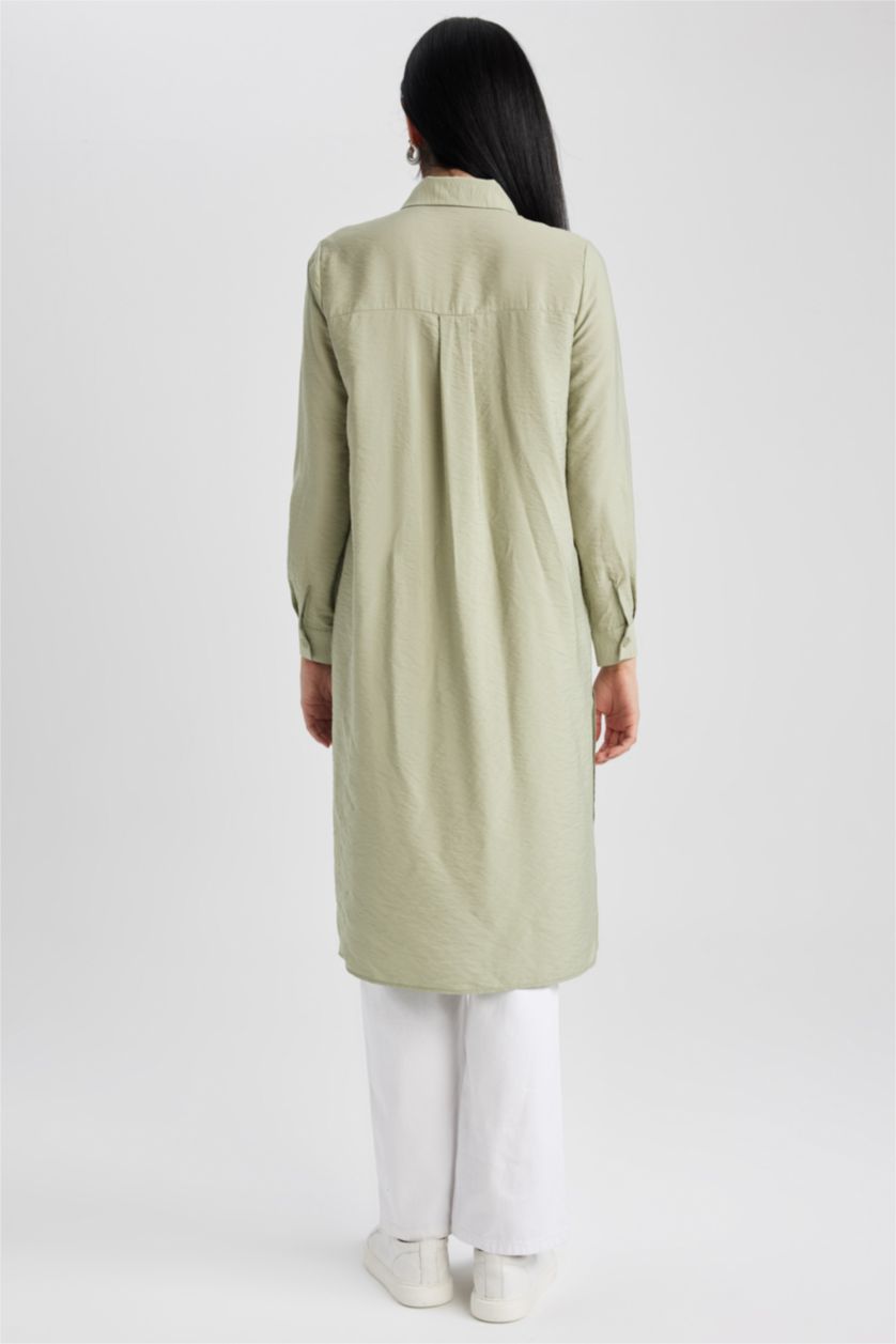 WOMAN Light Khaki Relax Fit Long Sleeve Tunic