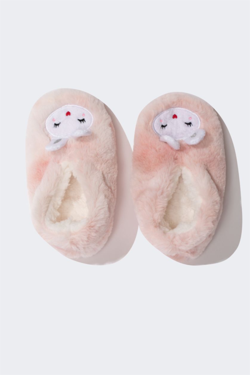 Kız Çocuk - Genç Kız Pembe Pamuklu Kışlık Çorap Kız Çocuk