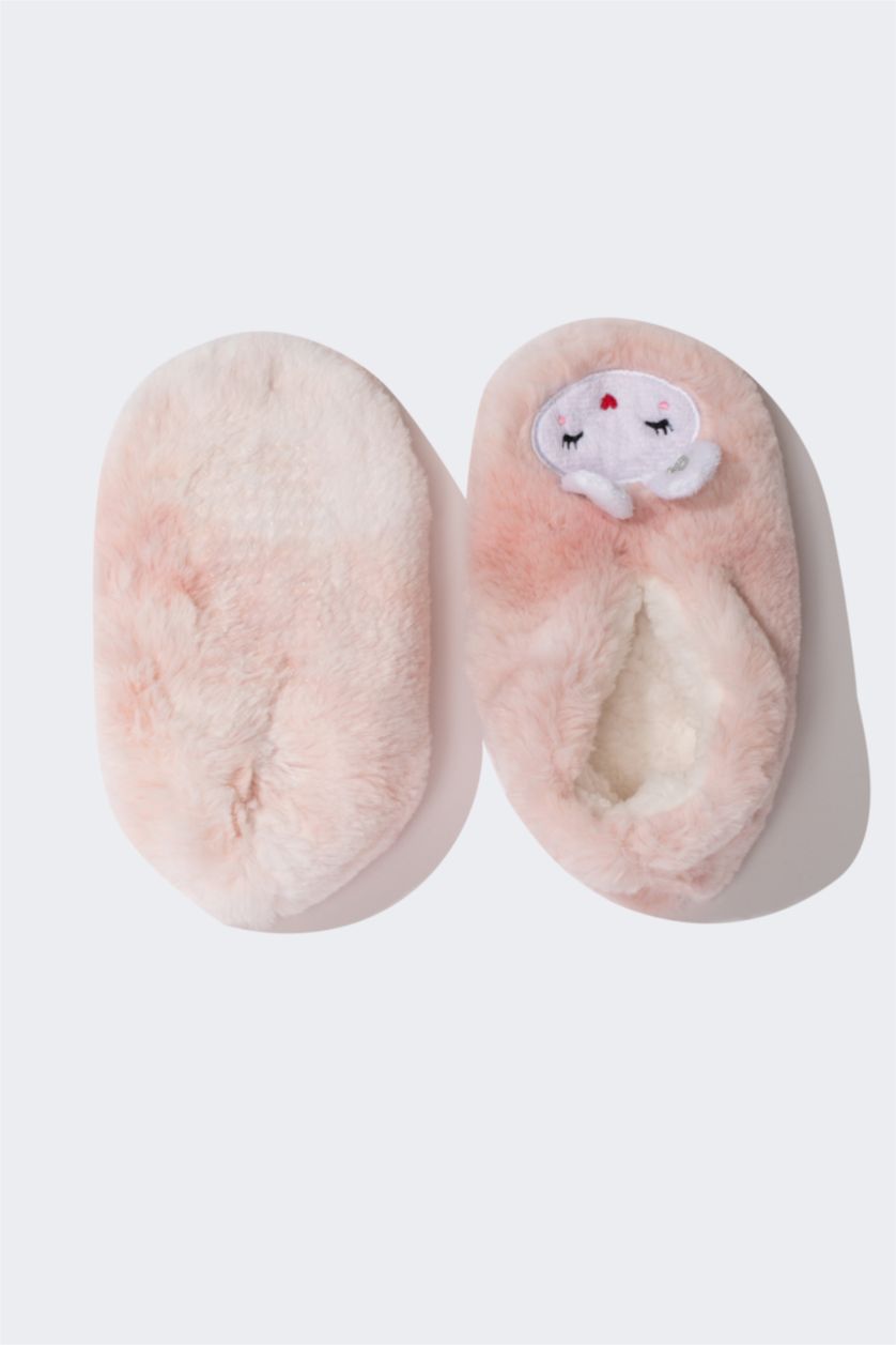 Kız Çocuk - Genç Kız Pembe Pamuklu Kışlık Çorap Kız Çocuk