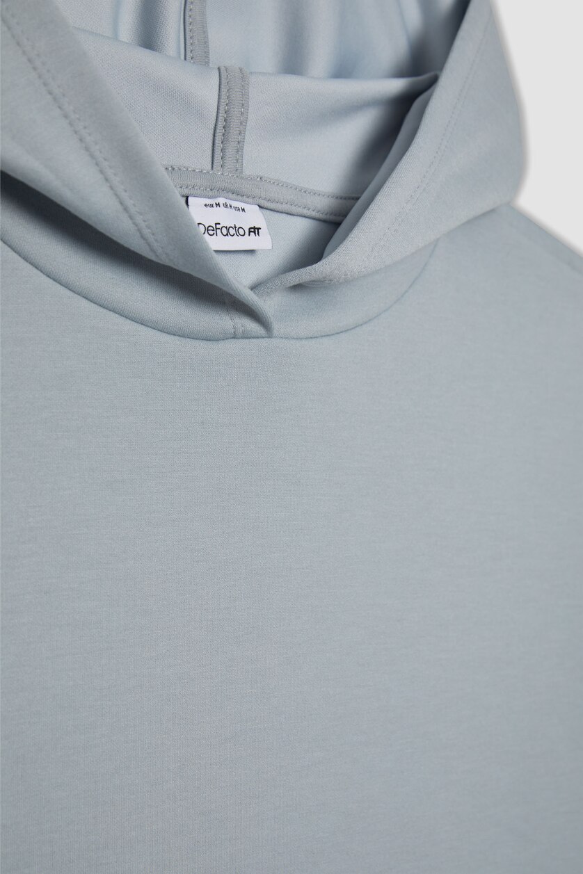نساء رمادي فاتح Standard Fit Scuba Fabric Sweatshirt