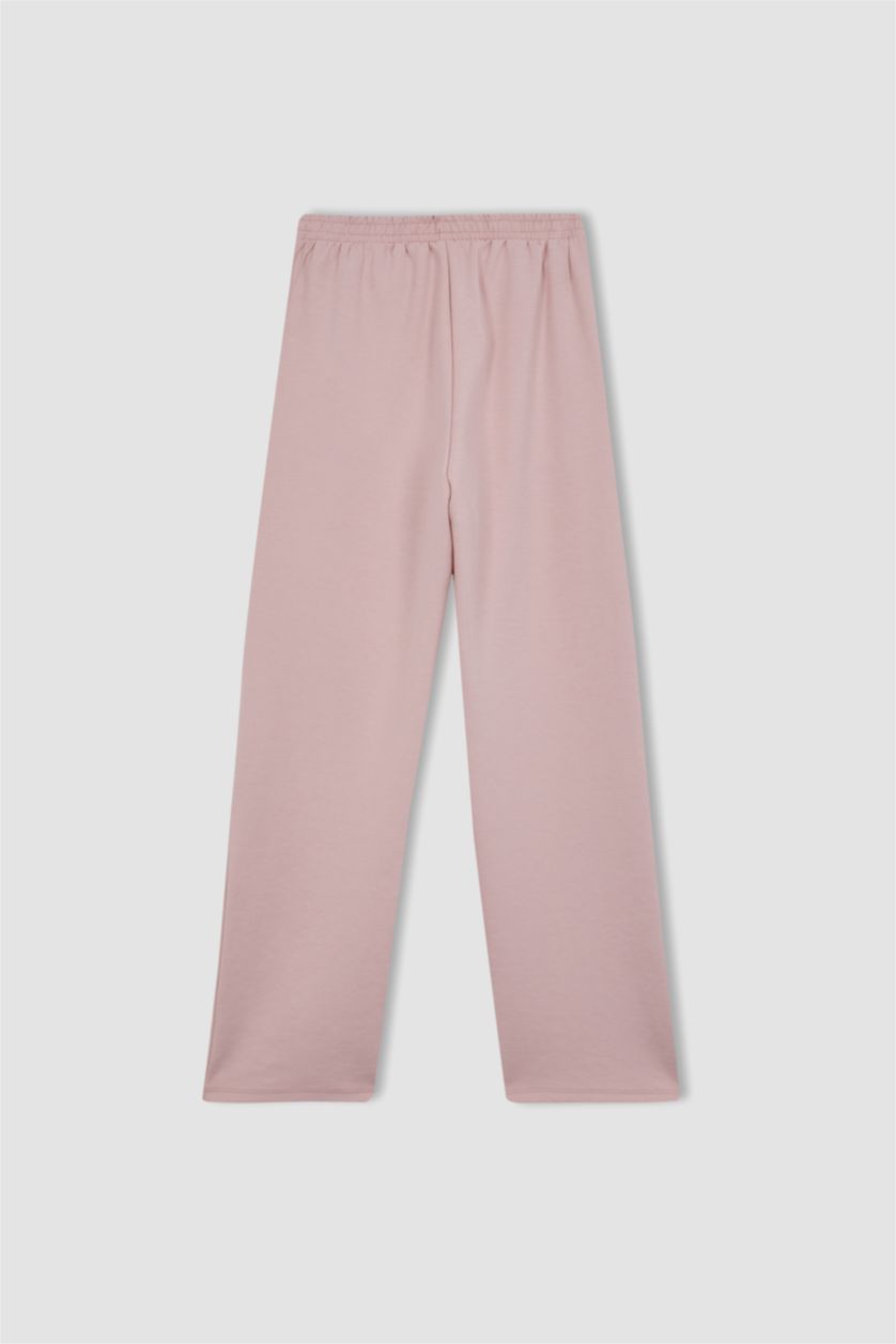 Женщины Розовый Спортивные штаны широкие длинные; DeFactoFit