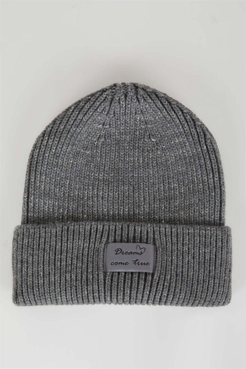 نساء رمادي قبعة بيريه نسائي