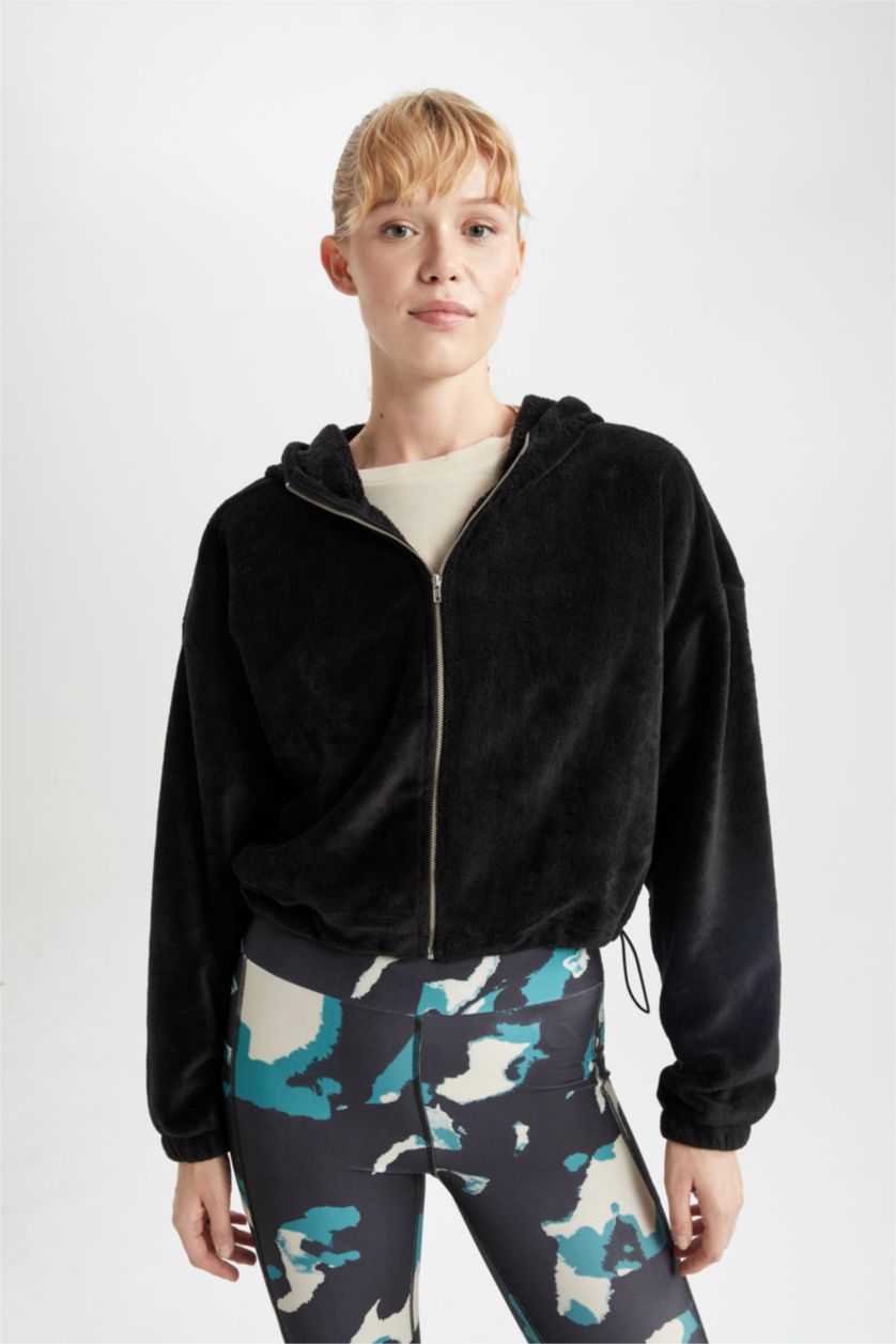 FEMME Noir Cardigan à  Poches de DeFactofit