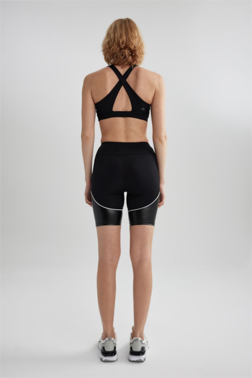 حريمي أسود ليجن بايكر رياضي أسود من DeFactoFit