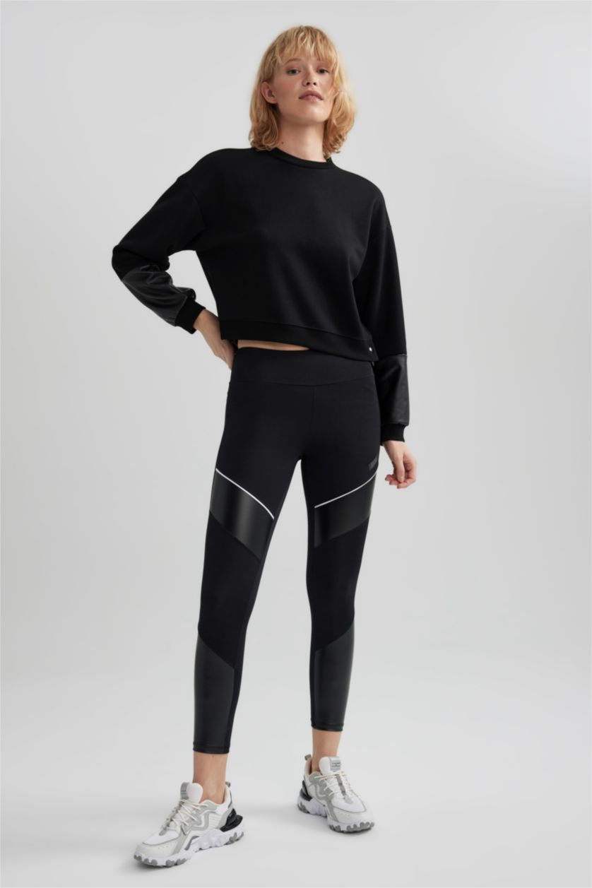 FEMME Noir Leggings à chevilles de DeFactofit