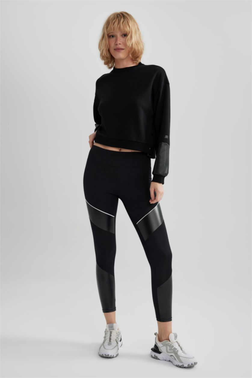 FEMME Noir Leggings à chevilles de DeFactofit