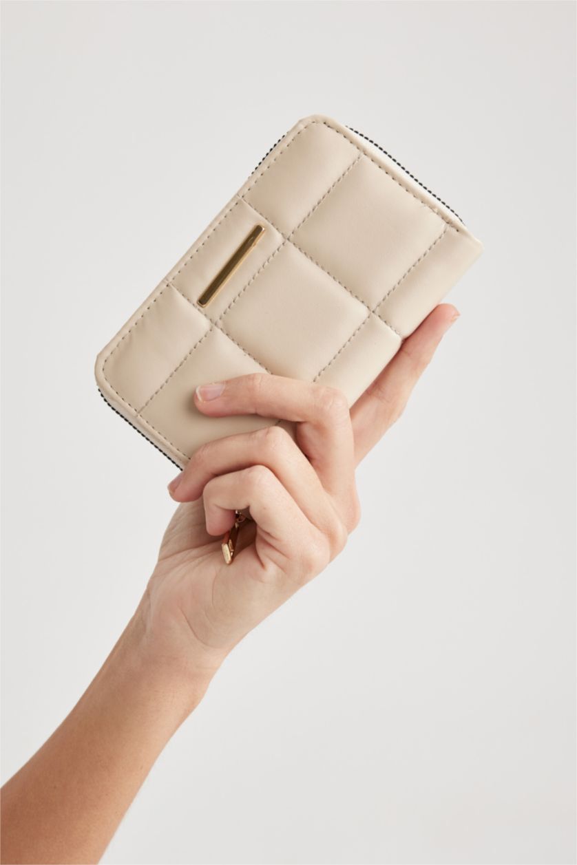 نساء بيج محفظة نسائي جلد صناعي