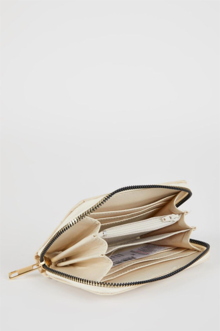 نساء بيج محفظة نسائي جلد صناعي