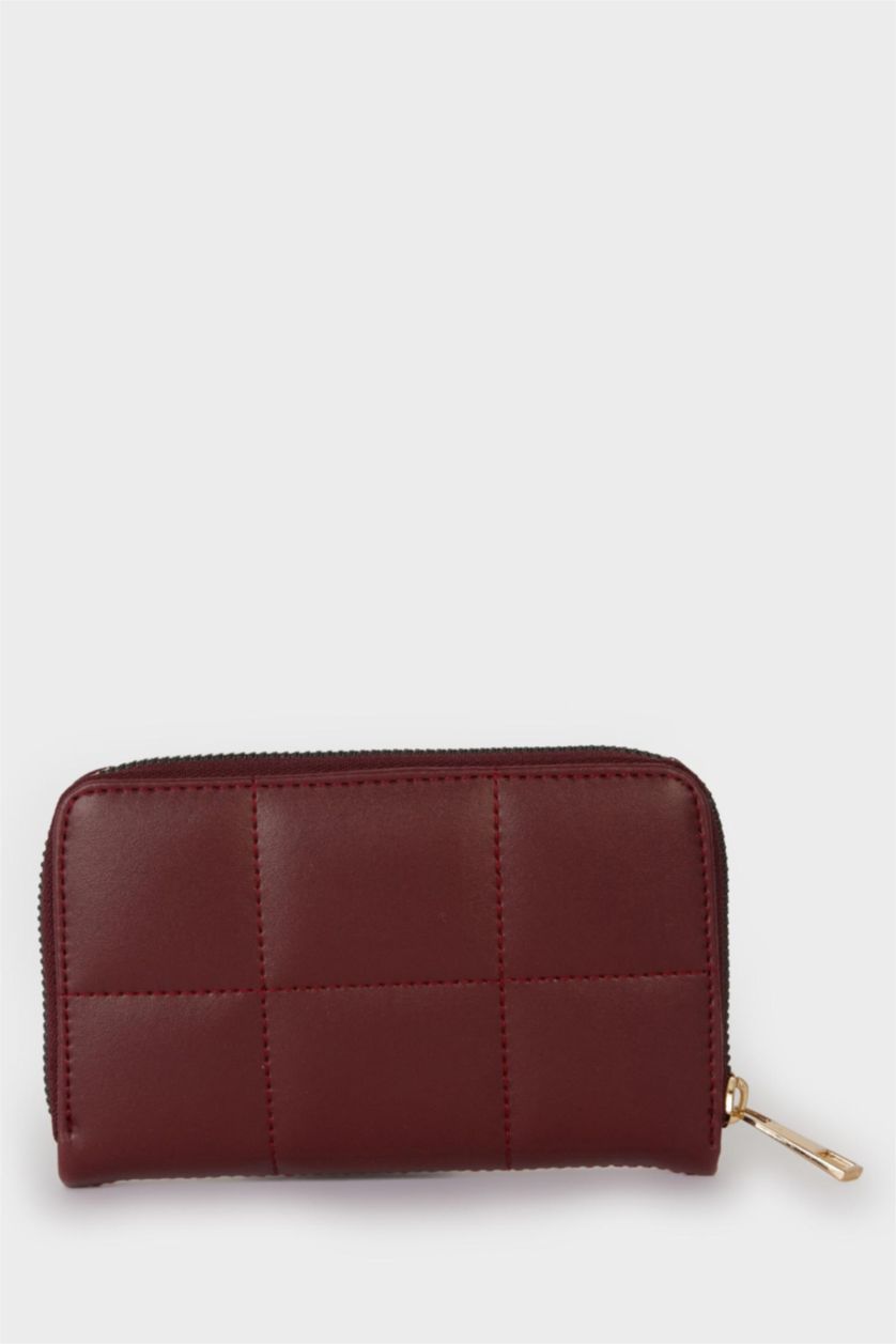 Kadın Bordo Kadın Suni Deri Cüzdan