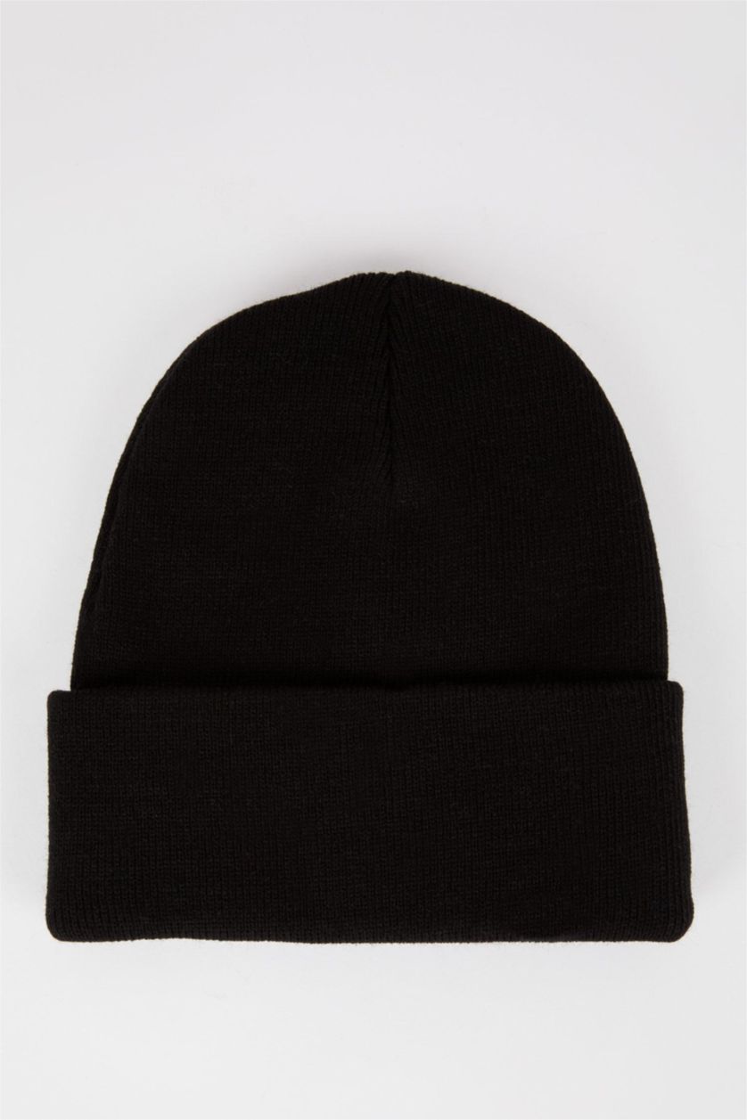 FEMME Noir Bonnet d'hiver