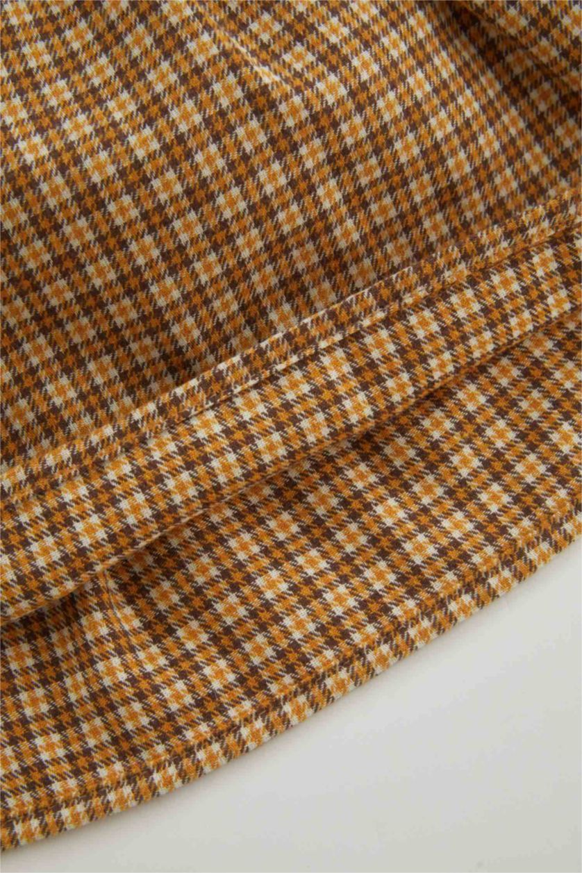 BABY GIRL Dark Yellow Regular Fit Long Sleeve Dress