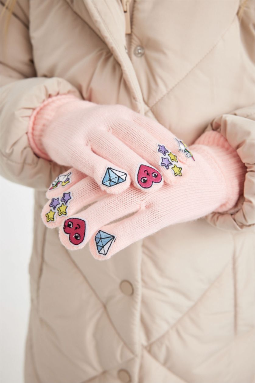 GIRLS & TEENS Pink Girl Gloves